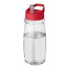 H2O Active® Pulse 600 ml spout lid sport bottle White-Red | No Branding | not available | not available