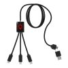 SCX.design C28 5-in-1 extended charging cable Red-Solid black | No Branding | not available | not available