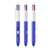 BIC® 4 Colours Glacé with Lanyard White-blue