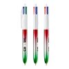 BIC® 4 Colours® Flags Collection green-RED   SILVER   GREEN-clear red | No Branding | not available | not available