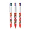 BIC® 4 Colours ballpen White-red