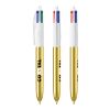 BIC 4 Colours Shine Pen White-gold | No Branding | not available | not available