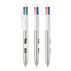 BIC 4 Colours Shine Pen White-metallic silver | No Branding | not available | not available