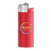 BIC J25 standard lighter clear red-White-clear red-chrome | No Branding | not available | not available