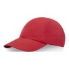 Mica 6 panel GRS recycled cool fit cap Standard | Red | Direct to Film | front | 50 mm x 50 mm | 100