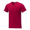 Somoto short sleeve men's V-neck t-shirt Standard | Red | M | No Branding | not available | not available | not available