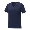 Somoto short sleeve women's V-neck t-shirt Standard | Deep blue | M | No Branding | not available | not available | not available