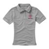 Calgary short sleeve women's polo Standard | Grey melange | 2XL | No Branding | not available | not available | not available
