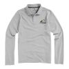 Oakville long sleeve men's polo Standard | Grey melange | XL | No Branding | not available | not available | not available