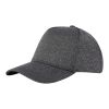 Manu 5 panel stretch cap Standard | Charcoal | Direct to Film | visor | 80 mm x 15 mm | 100