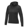 Sayan women's half zip anorak hooded sweater Standard | Solid black | L | Direct to Film | left chest | 80 mm x 40 mm | 100