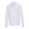 Zeus long sleeve unisex half zip polo White | 2XS | No Branding | not available | not available