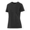 Nanaimo 160 g/m2 short sleeve washed women's t-shirt Standard | Solid black | L | No Branding | not available | not available | not available