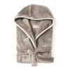 VINGA Louis luxury plush RPET robe size L-XL grey | No Branding | not available | not available | not available