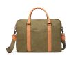 VINGA Bosler canvas computer bag green | No Branding | not available | not available