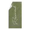 Vinga Lounge chair towel green-white | No Branding | not available | not available | not available