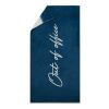 Vinga Lounge chair towel blue-white | No Branding | not available | not available | not available