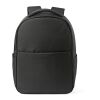 Budapest Backpack 16L rPET. Front Pocket. Fits 17" laptop Solid black | No Branding | not available | not available | not available