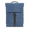 Prague Backpack 25L rCotton. Hook closure. Fits 17" laptop Blue | No Branding | not available | not available | not available