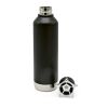 Spiglo Bottle rSS 780ml. Double wall and Leakproof. Wheel shaped lid Black | No Branding | not available | not available | not available