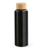 Indus Bottle Borosilicate Glass and Bamboo lid 510 ml. Leakproof Black | No Branding | not available | not available | not available
