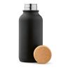 Volga Bottle rSS and Cork lid 530ml. Single wall and Leakproof  Black | No Branding | not available | not available | not available