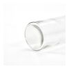 Lima Glass Bottle 530ml. Silver lid Transparent