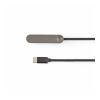 Edison Cable rPVC. 1m USB-C to USB-C. Phone stand. 60W Fast Charge Solid black