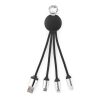 Boyle 4-in1 Cable rABS. 10W. with Keyring and Backlit logo Solid black