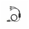 Turing 5-in-1 Cable rPVC. 1.2m 10W Solid black