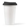 Tagus Travel Cup Ceramic 330ml. Double wall with coloured lid Black | No Branding | not available | not available | not available