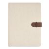 Eliot A4 Folder rCotton. 64 FSC sheet notepad and rPU closure Natural | No Branding | not available | not available | not available