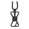 Infinity universal phone strap. rPET and silicone.  Solid black | No Branding | not available | not available | not available
