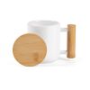 Douro Mug Ceramic, Bamboo lid and handle 380ml. Sublimation White | No Branding | not available | not available | not available