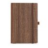 Steinbeck A5 Notebook Woodgrain cover. 70gsm FSC 196 pages Dark brown | No Branding | not available | not available | not available