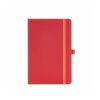 Dickens A5 Hard Cover rPET Notebook. 70gsm FSC® 160 pages clear red