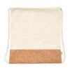 Orizaba Drawstring Bag rCotton 180gsm and Cork Natural | No Branding | not available | not available | not available