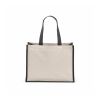 Maglic Shopping Bag. rCotton 300gsm and Jute Solid black