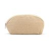 Dehli Toiletry Bag 1.5L 260gsm Jute with zipper Natural | No Branding | not available | not available | not available