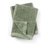 VINGA Birch towels 30x30 green | No Branding | not available | not available | not available