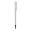 Prodir DS3 twist ballpoint pen polished white | Without Branding | Without Branding | Chrome finish metal | Blue