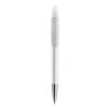Prodir DS5 twist ballpoint pen frosted Transparent | Without Branding | Without Branding | Satin finish metal | Black