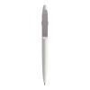 Prodir DS5 twist ballpoint pen matt with metal clip white-silver | Without Branding | S70 Silver | Black