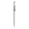Prodir DS8 push ballpoint pen matt with metal clip white-silver | Without Branding | Blue