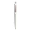 Prodir DS8 push ballpoint pen polished with metal clip white-silver | Without Branding | Blue