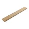 Timberson extra thick 30cm double sided bamboo ruler brown | No Branding | not available | not available