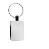 RCS recycled zinc alloy rectangle keyring silver | No Branding | not available | not available