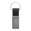 Luxury PU keychain RCS recycled zinc alloy black | No Branding | not available | not available