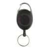 RCS recycled ABS roller clip keychain black | No Branding | not available | not available