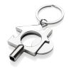 RCS recycled zinc alloy 3 in 1 keychain silver | No Branding | not available | not available
